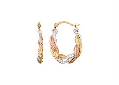 Gold Plated | Plain Hoop Earrings